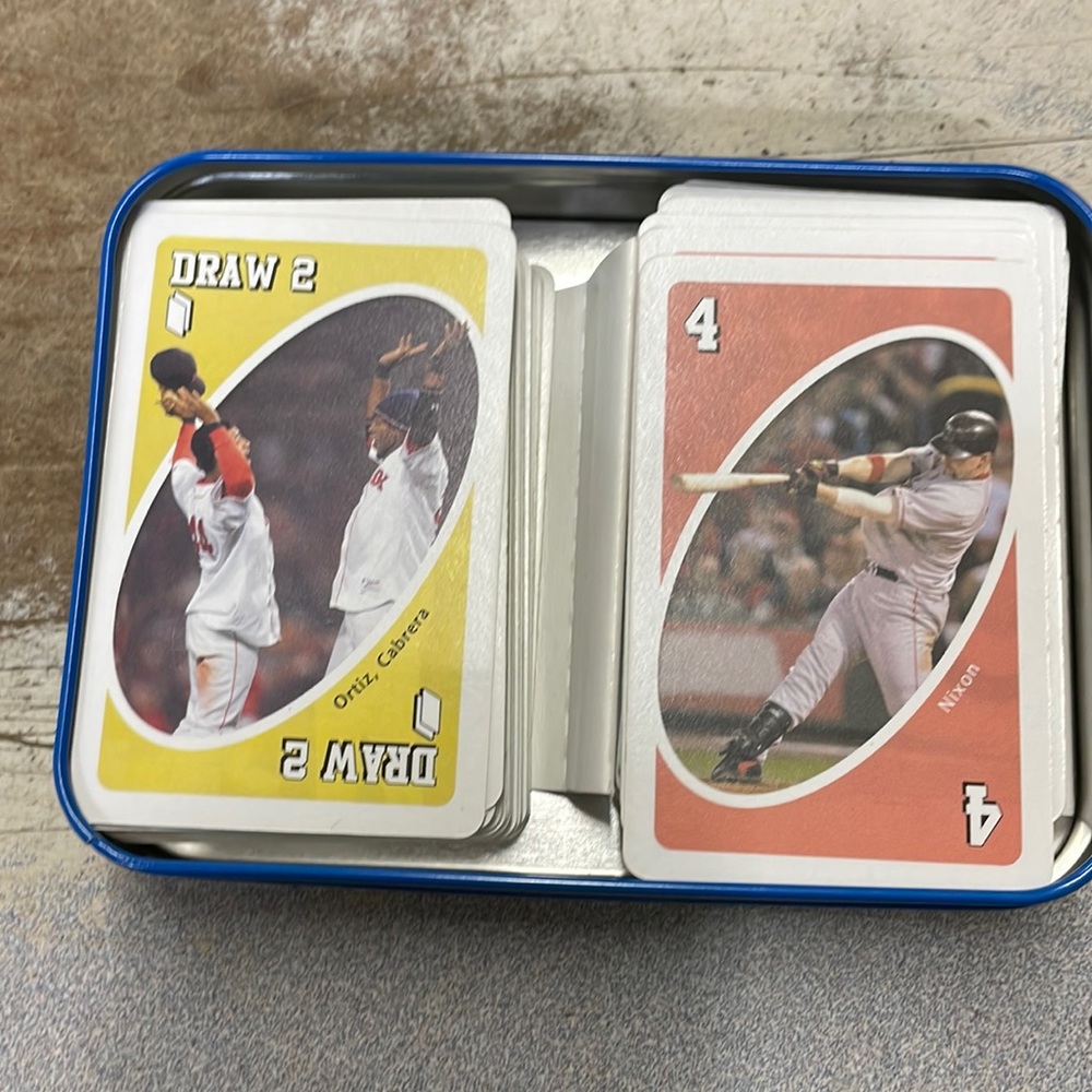 Uno game Boston Red Sox 2004 World Series set